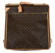 Louis Vuitton, a monogrammed canvas suit carrier