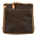 Louis Vuitton, a monogrammed canvas suit carrier