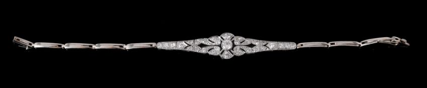 An early 20th century diamond bracelet