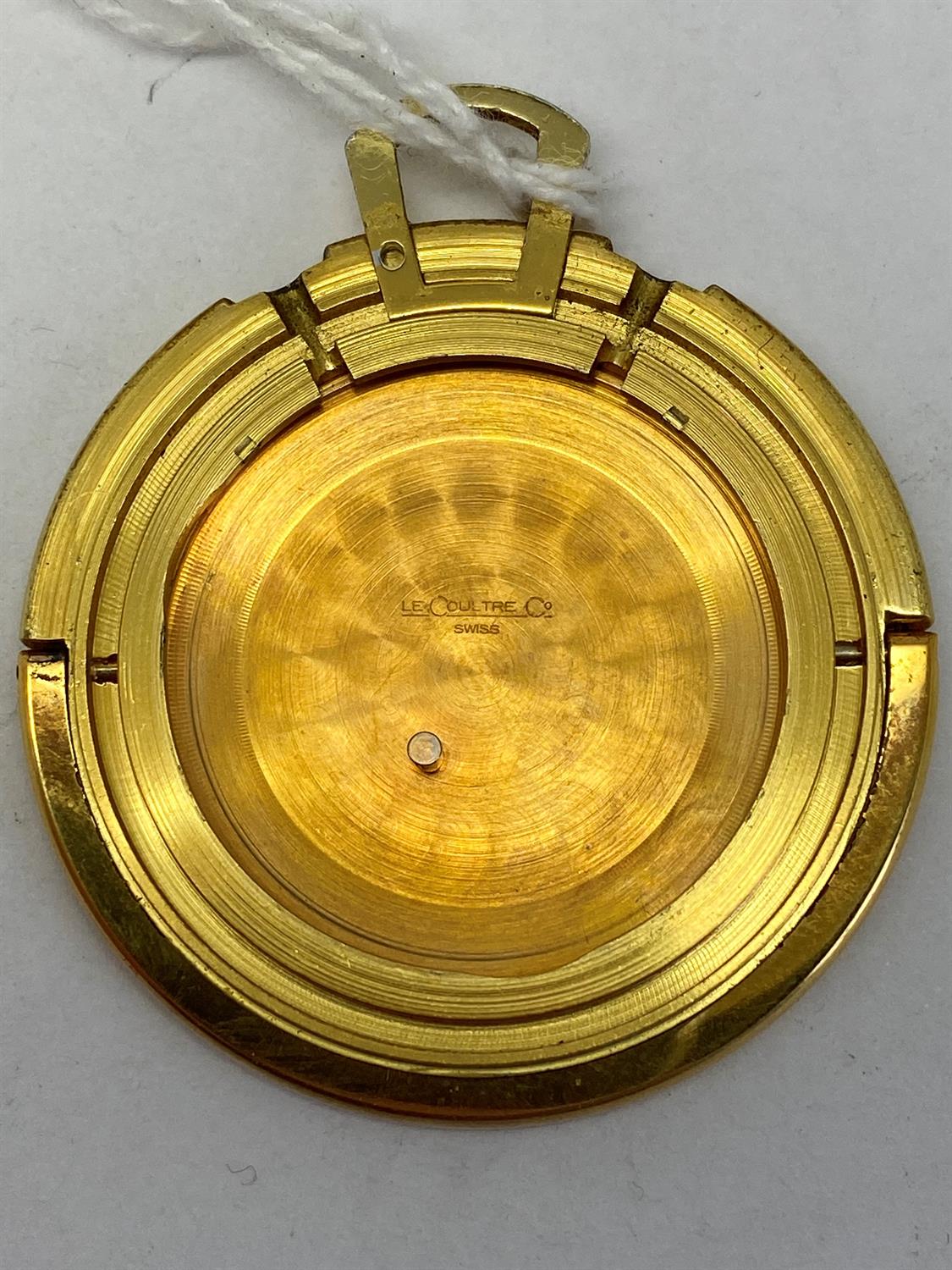 Jaeger LeCoultre, Memovox, gold plated travel alarm watch - Image 3 of 5