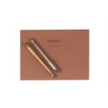 Louis Vuitton, a gold plated and leather ball point pen