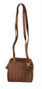 Christian Dior, Totteur 2 Zips, a marron Cannage quilted polyester handbag