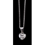 A diamond pendant