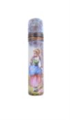 A French gold mounted enamel cylindrical scent bottle or phial