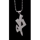 A diamond Allah pendant