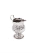 An early George III silver cream jug
