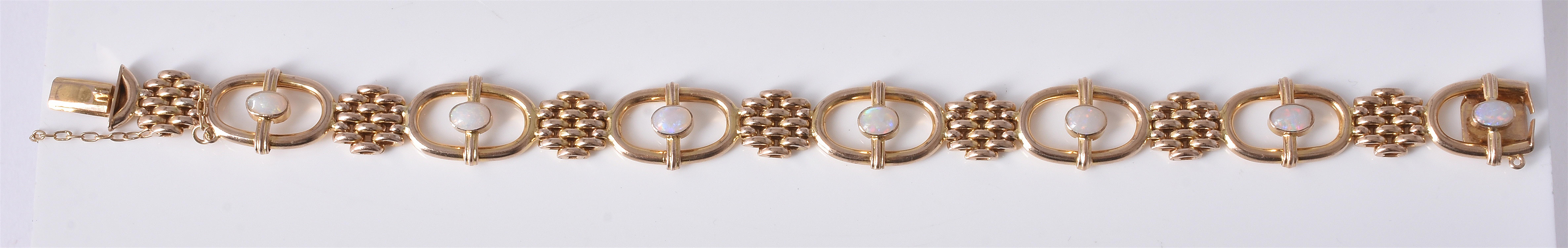 An Edwardian opal bracelet by Deakin & Francis