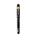 Montblanc, Writers Edition, Edgar Allen Poe, a limited edition blue marbled fountain pen
