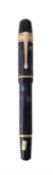 Montblanc, Writers Edition, Edgar Allen Poe, a limited edition blue marbled fountain pen