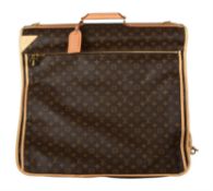 Louis Vuitton, a monogrammed canvas suit carrier