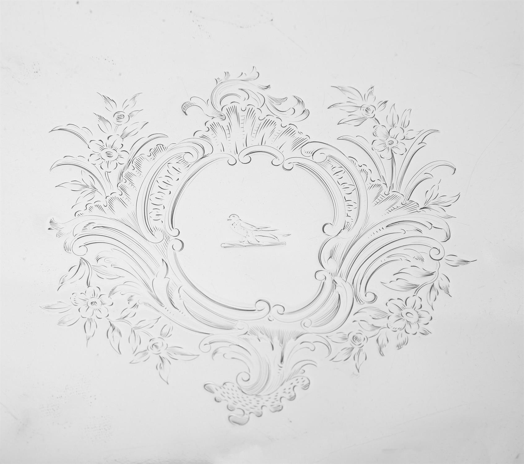 A late Victorian silver shaped circular salver - Image 3 of 3