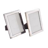 Two silver mounted rectangular photo frames by Carr's of Sheffield Ltd.