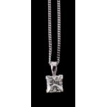 A diamond pendant