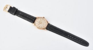 Longines, 9 carat gold wrist watch
