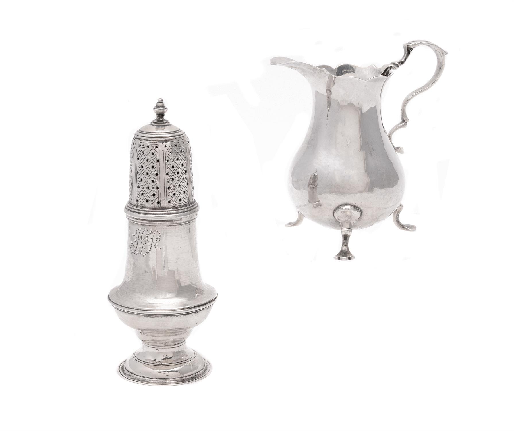 A George III silver baluster cream jug by John Muns