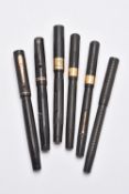Mabie Todd & Co., Swan S.F.1, two black fountain pens