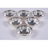 A set of six Italian silver finger bowls by A. Cesa S. C.