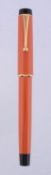 Parker, Duofold, an orange ball point pen