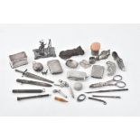 A collection of silver, silver coloured, electro-plated and white metal items