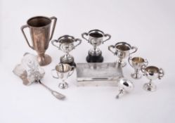 A collection of silver items