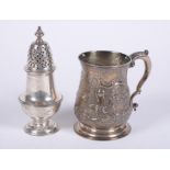 A George II silver baluster mug by James Wilks