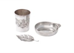 Three Italian silver coloured items