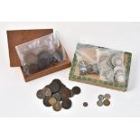 British and world coins in silver and base metal