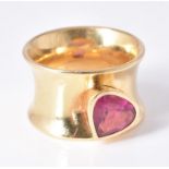 A ruby band ring