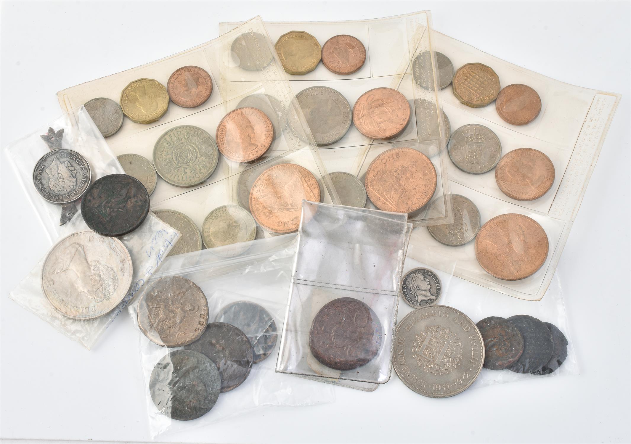 Elizabeth II, 'plastic' sets 1953 (3), minor British and world coins