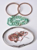 A single strand of graduated amazonite beads