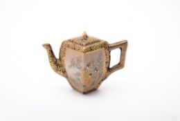 Kinkozan: A Japanese Satsuma Pottery Miniature Wine Pot