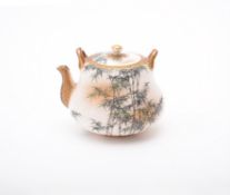 Kinkozan: A Japanese Satsuma Pottery Miniature Wine Pot