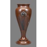 A Japanese Bronze Vase of tapering