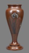 A Japanese Bronze Vase of tapering