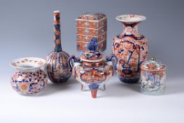 A group of Japanese Imari porcelain