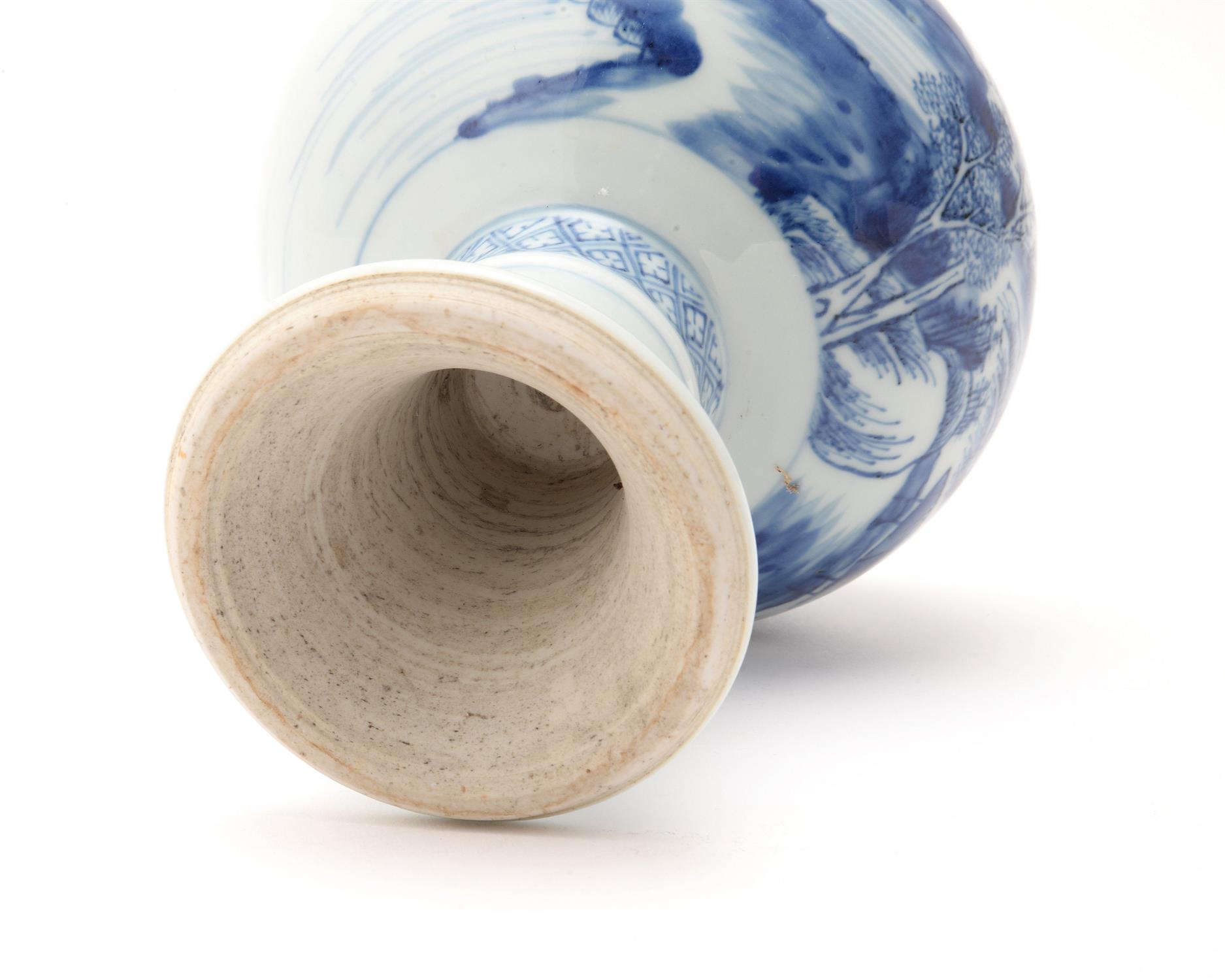 A Chine blue and white stem cup - Image 3 of 3