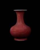 † A Chinese 'ox-blood' vase