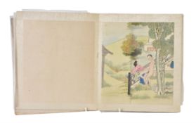 A Chinese album of twelve 'erotic' scenes