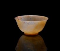 A Chinese incised agate bowl