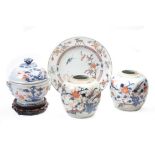 A Chinese circular Imari 'Three friends of winter' tureen