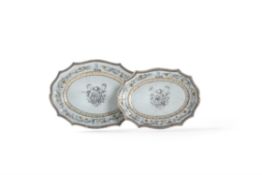 Two Chinese Export Armorial serving dishes