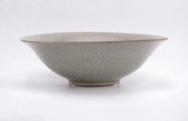 A large Chinese Ge-type bowl