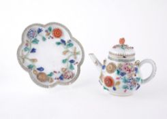 A Chinese 'Famille Rose' teapot