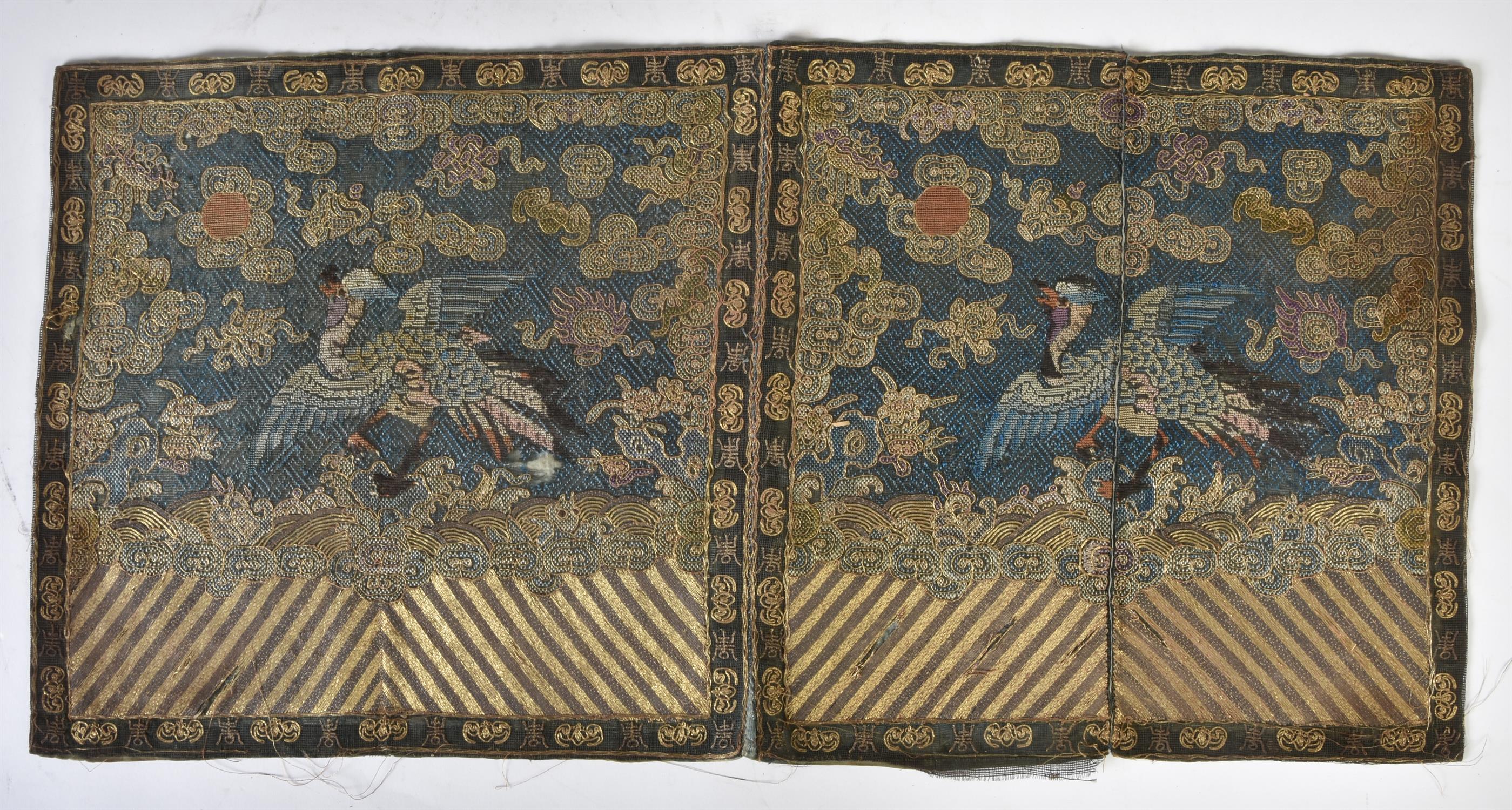 Three pairs of Chinese rank badges - Image 4 of 5