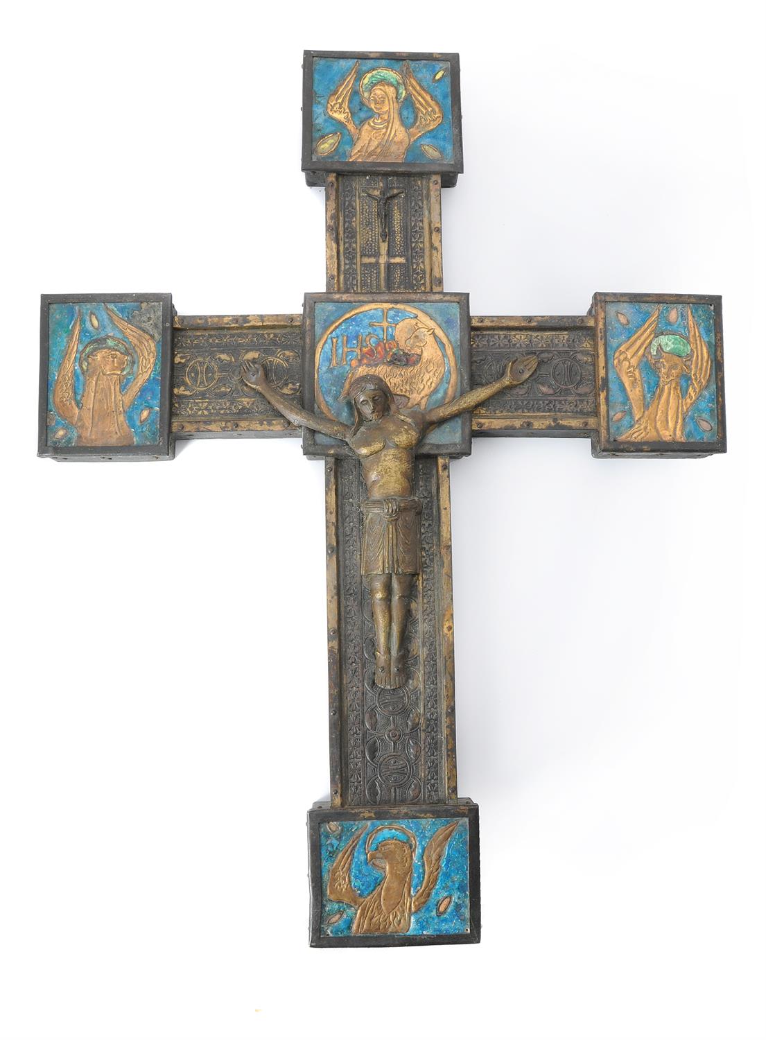 William Bainbridge Reynolds, an Arts and Crafts wall-mounted crucifix