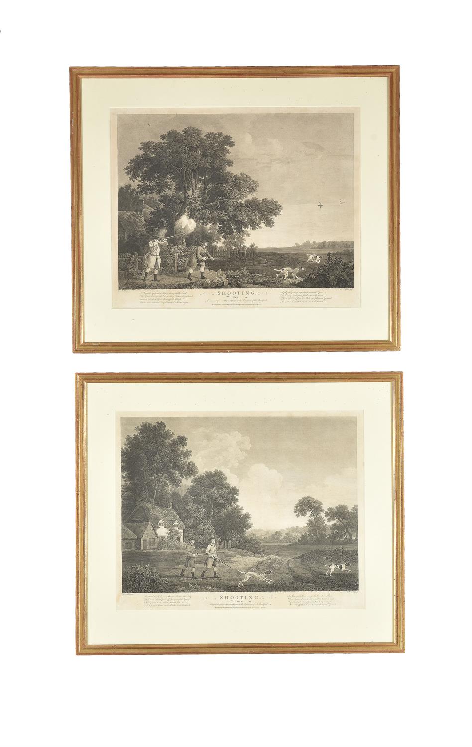 A set of four shooting engravings by William Woolett after George Stubbs A. R. A. 44 x 56cm - Image 2 of 2