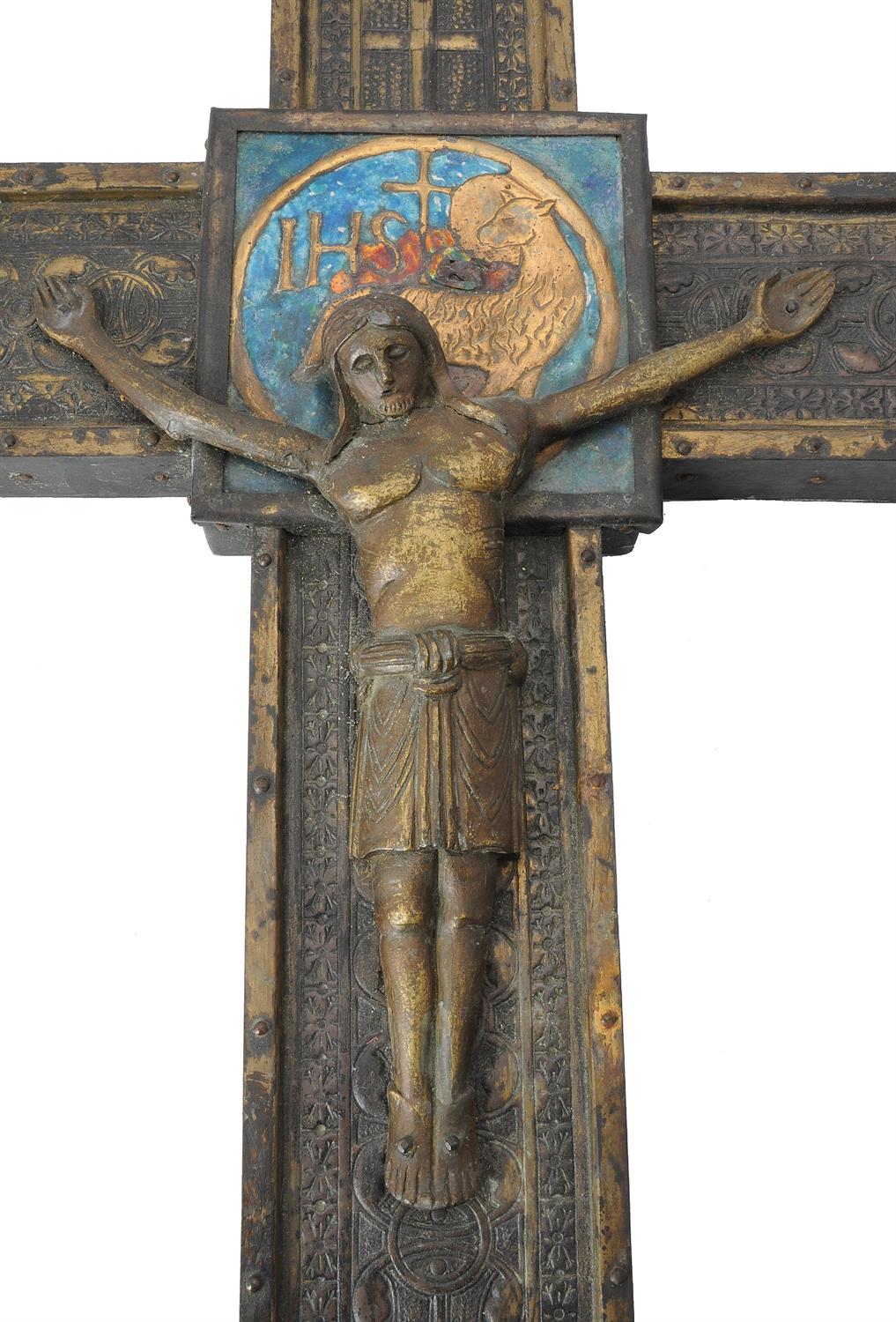 William Bainbridge Reynolds, an Arts and Crafts wall-mounted crucifix - Image 2 of 2