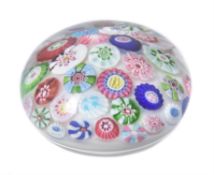 A Clichy colour-ground paperweight