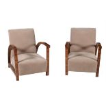 A pair of Art Deco armchairs