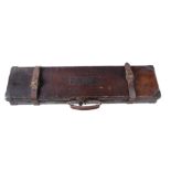 A William Powell, Birmingham, leather and brass-mounted gun case